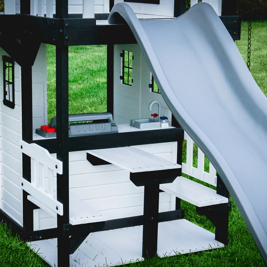 Backyard Discovery Canyon Creek Swing Set -White