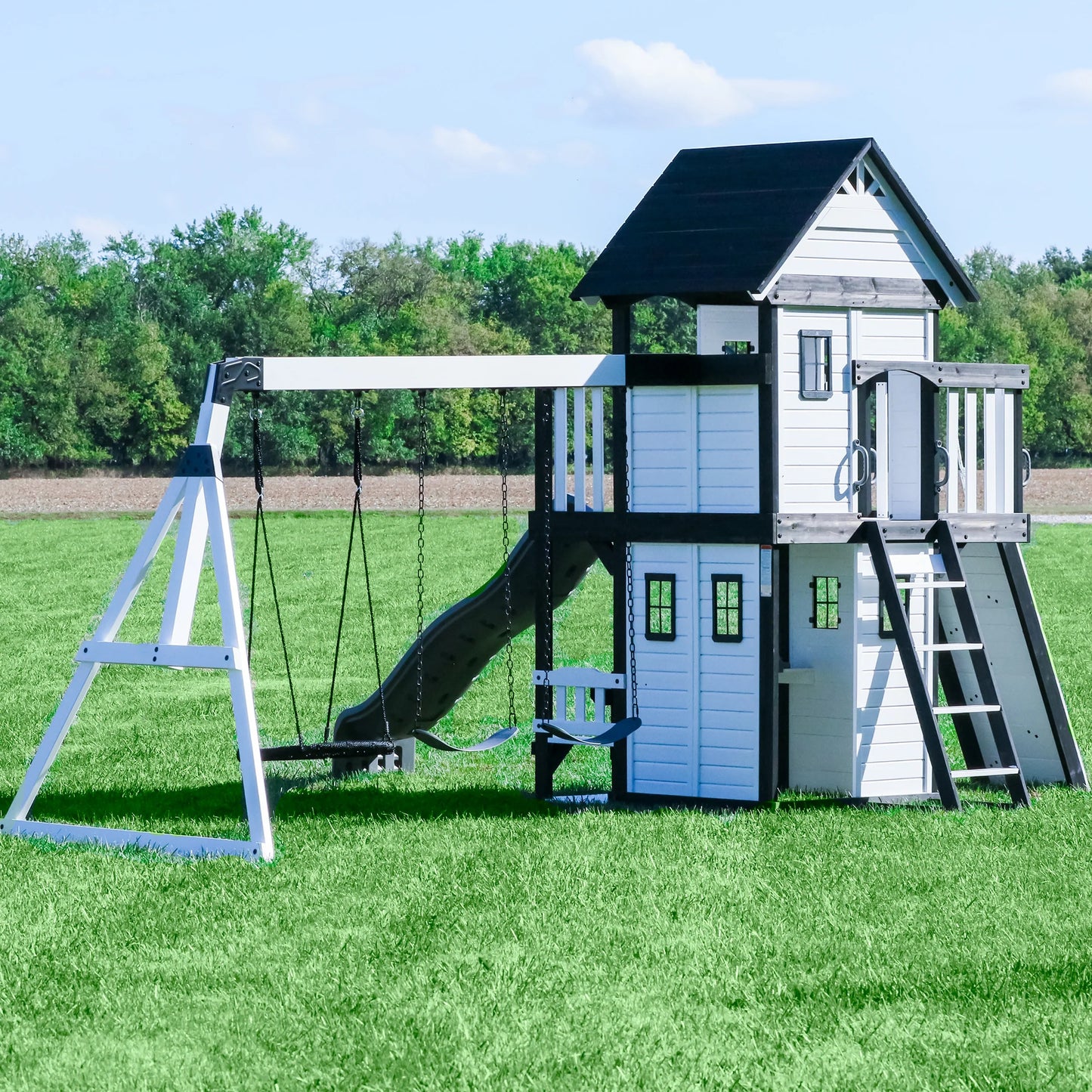 Backyard Discovery Canyon Creek Swing Set -White