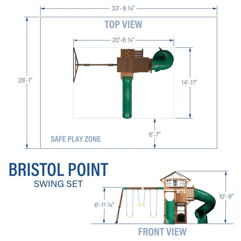 Backyard Discovery Bristol Point Swing Set