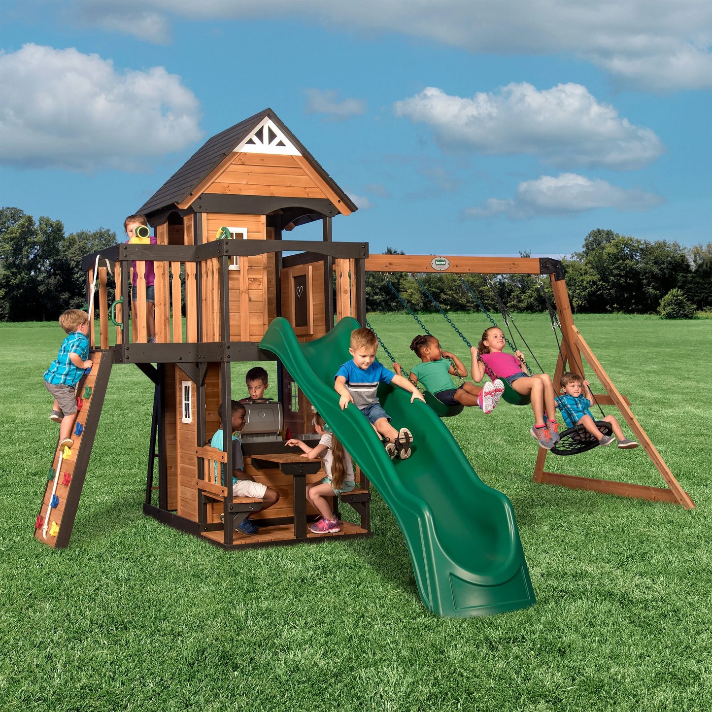 Backyard Discovery Canyon Creek Swing Set