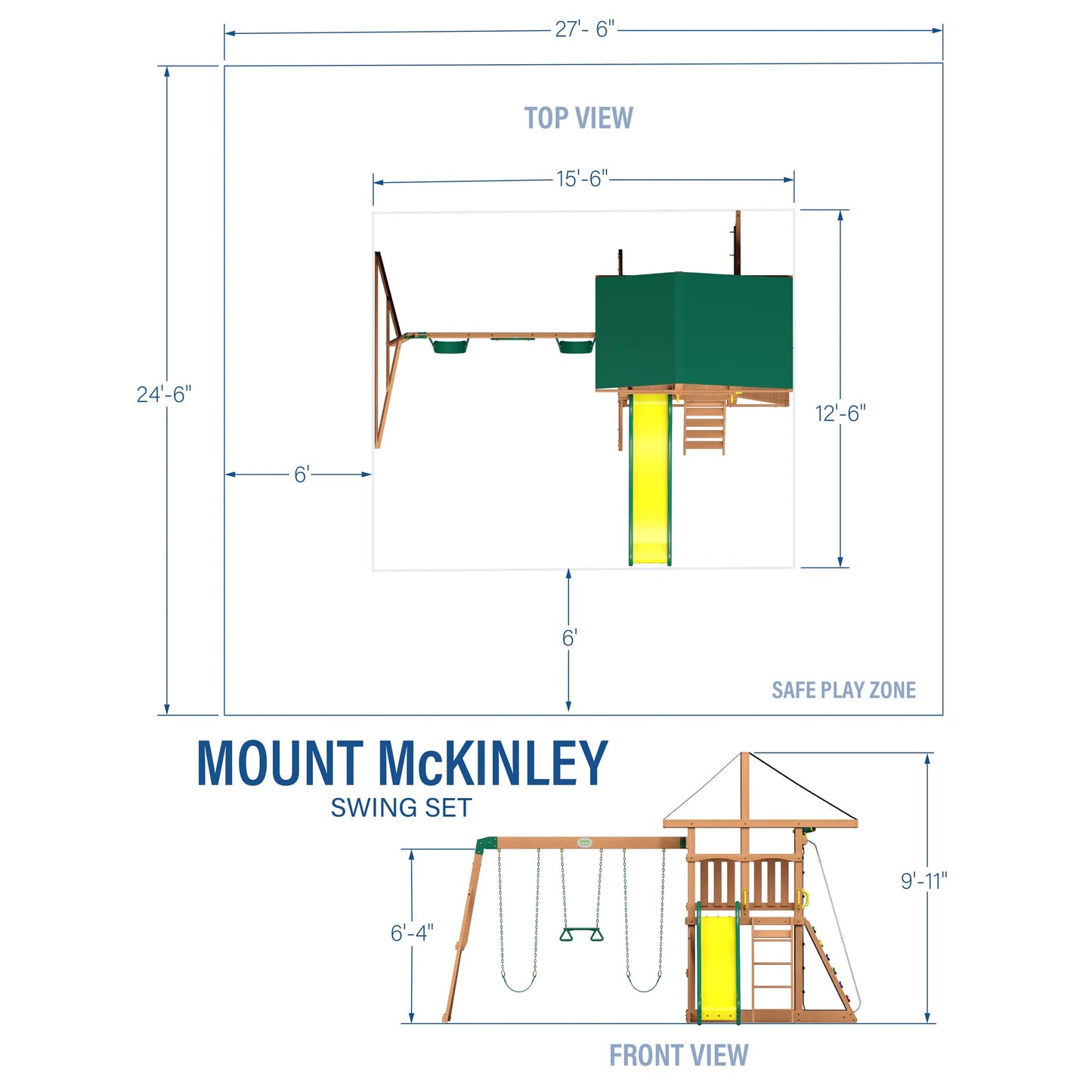 Backyard Discovery Mount McKinley Swing Set