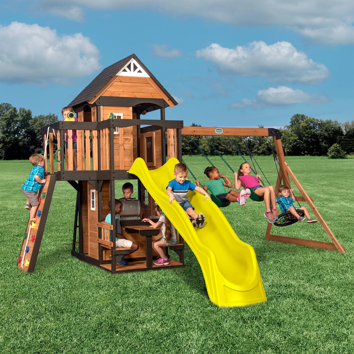 Backyard Discovery Canyon Creek Swing Set